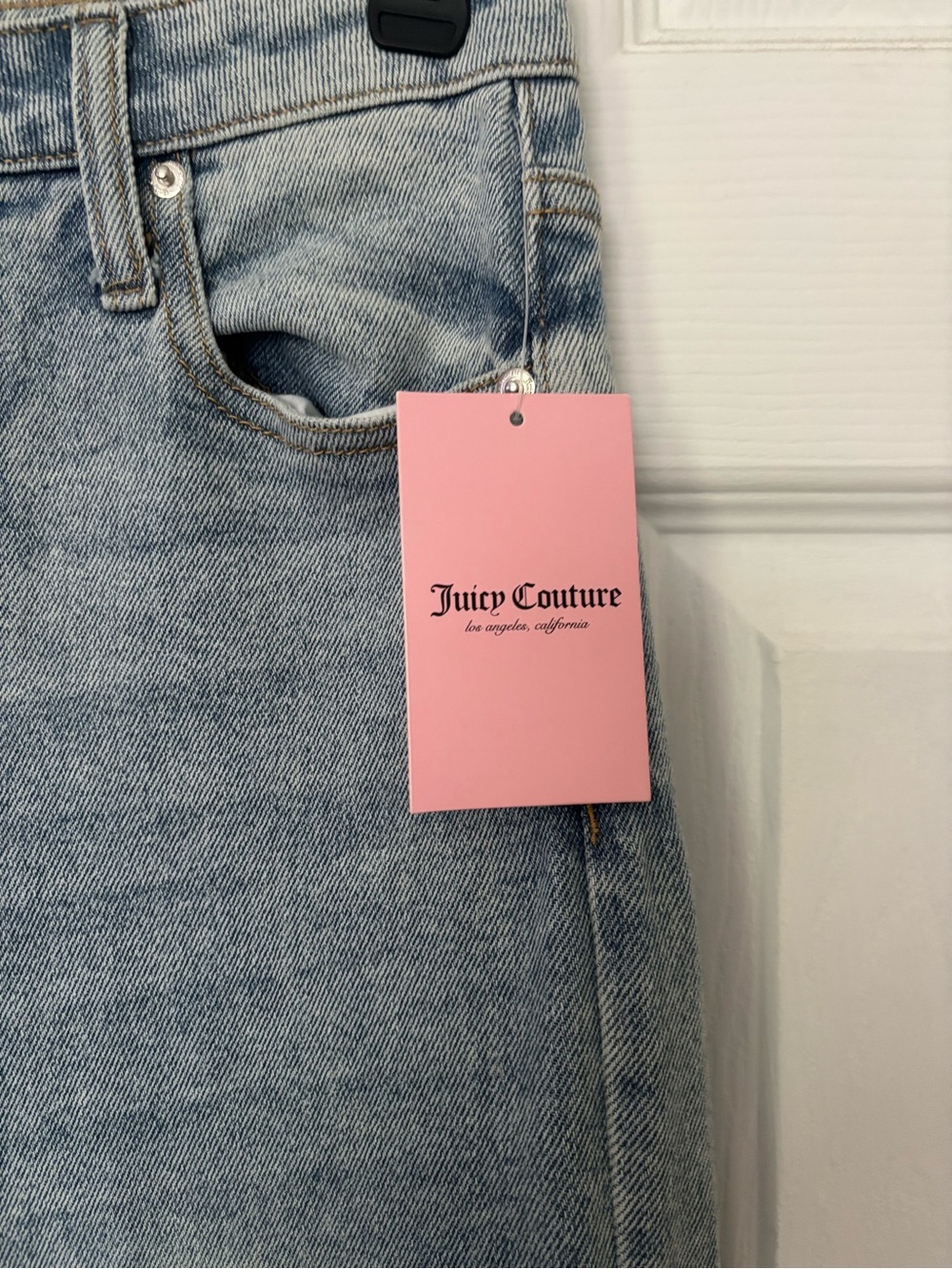 Juicy Couture Light Blue Wide-Leg Cargo Jeans - Picture 4 of 7